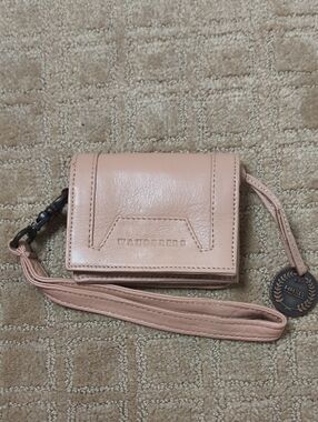 Wander Pale Pink Leather Wristlet Wallet